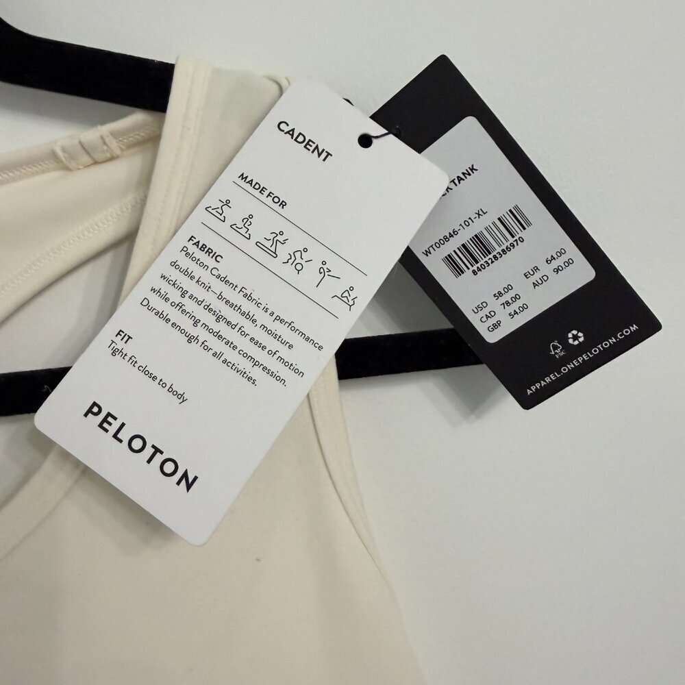 ✨ Peloton Cadent Performance Tank – Cream / Ivory | Women’s XL | NWT** ✨ - Picture 4 of 7